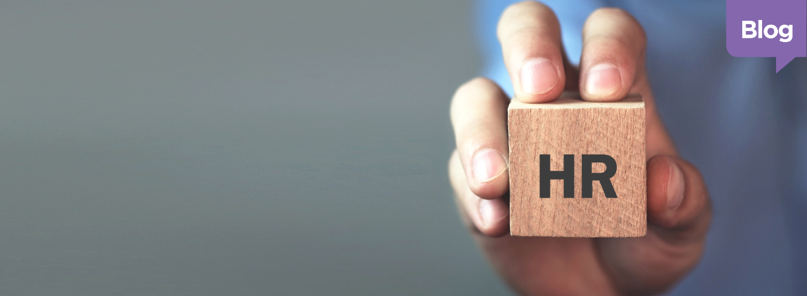 Person holding HR block - AI in HR