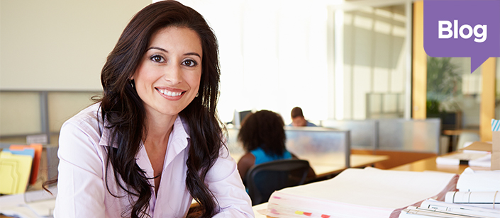 Small Business Owner Smiling About HR Question
